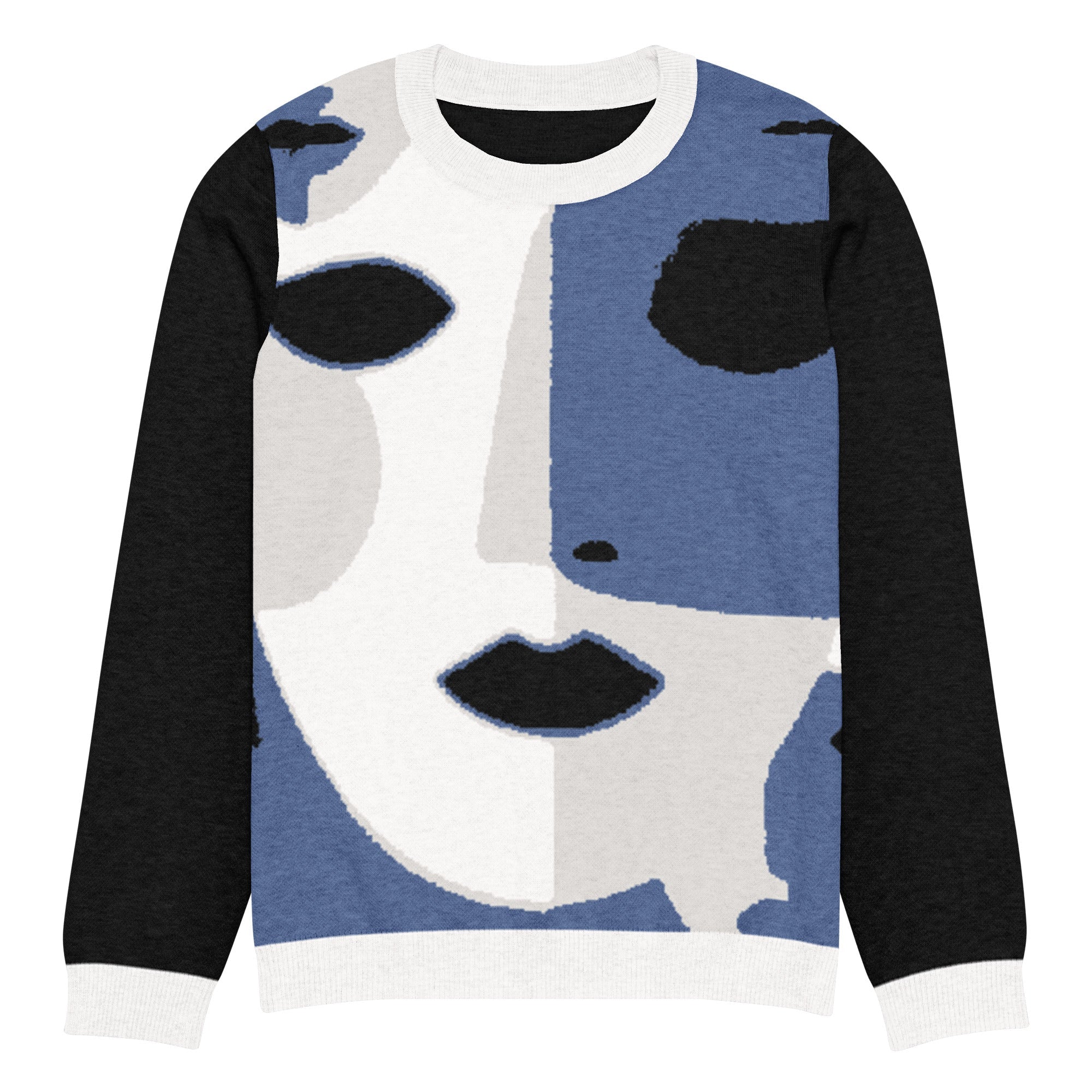 Knitted crew neck sweater - Vibe - Link - Product mockup