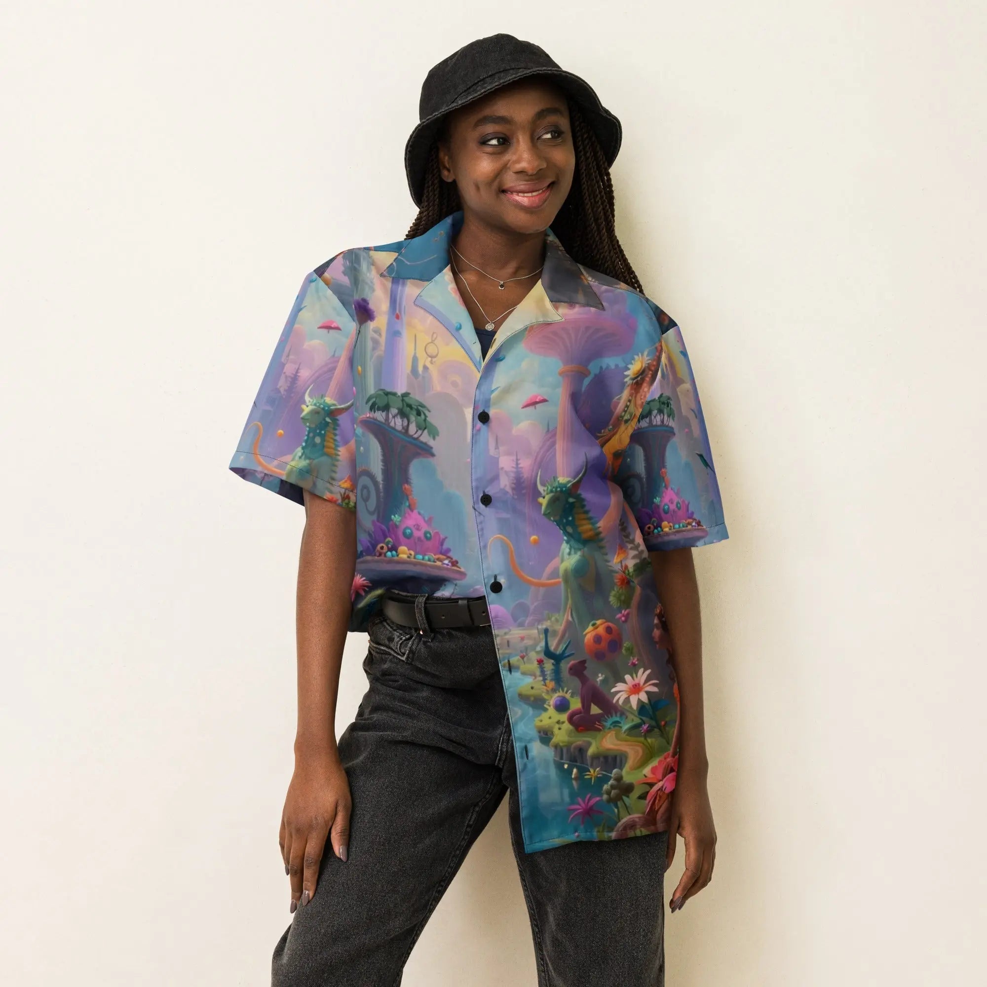 Unisex button shirt - Vibe - Link - Product mockup