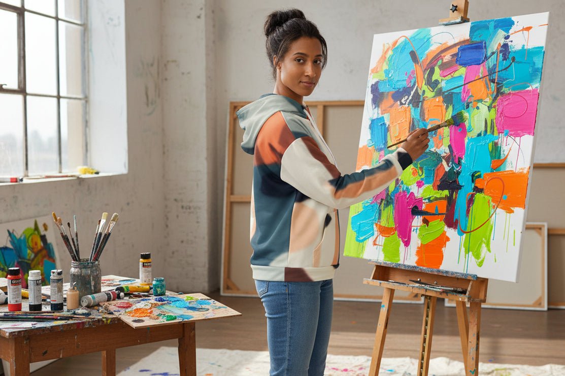 Eco - Friendly Unisex Hoodie with Recycled Polyester and Elastane - Vibe - Link - Product mockup