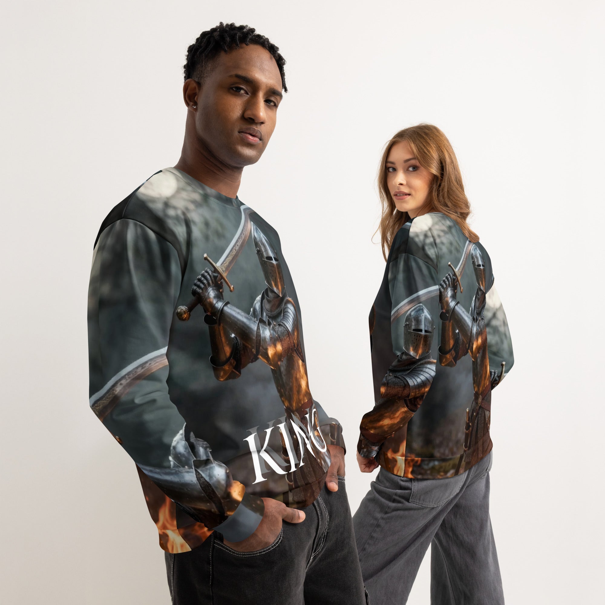 Unisex cotton sweatshirt - Vibe - Link - Product mockup