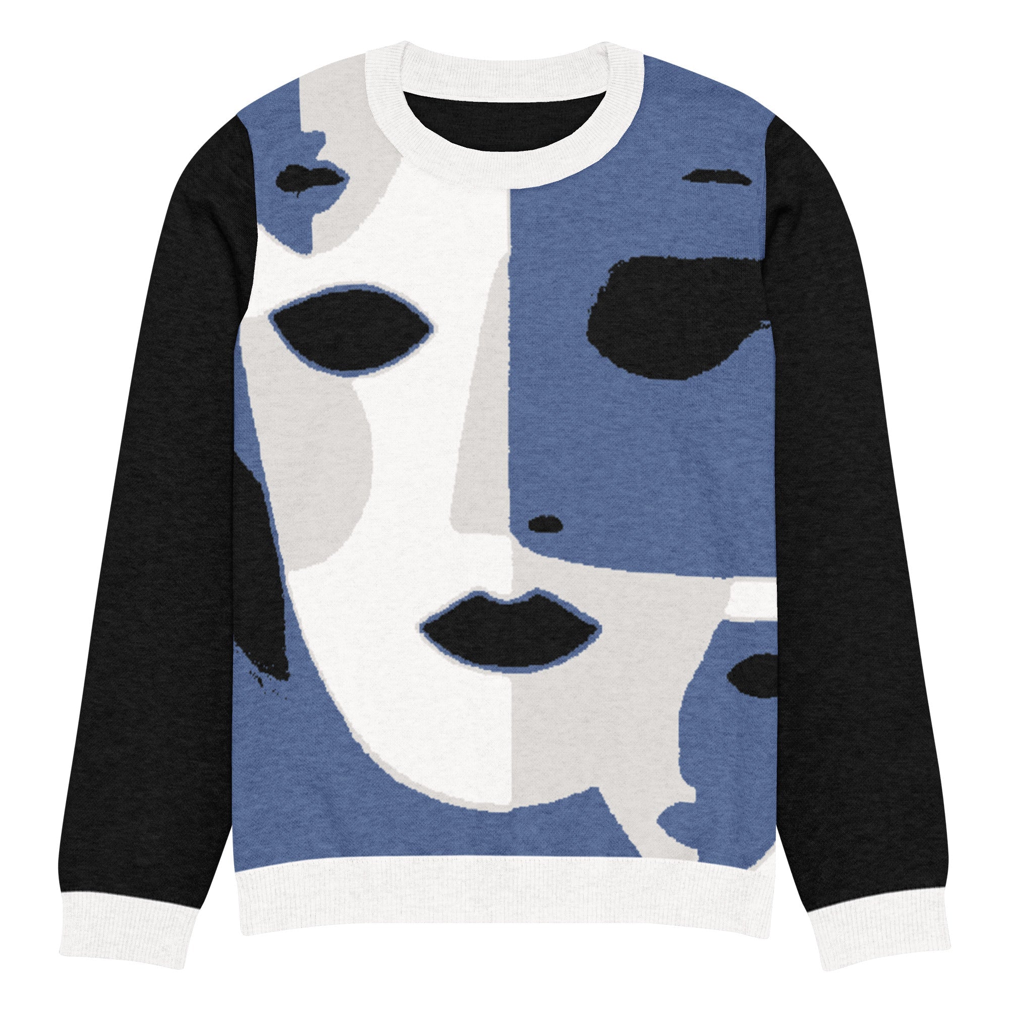 Knitted crew neck sweater - Vibe - Link - Product mockup