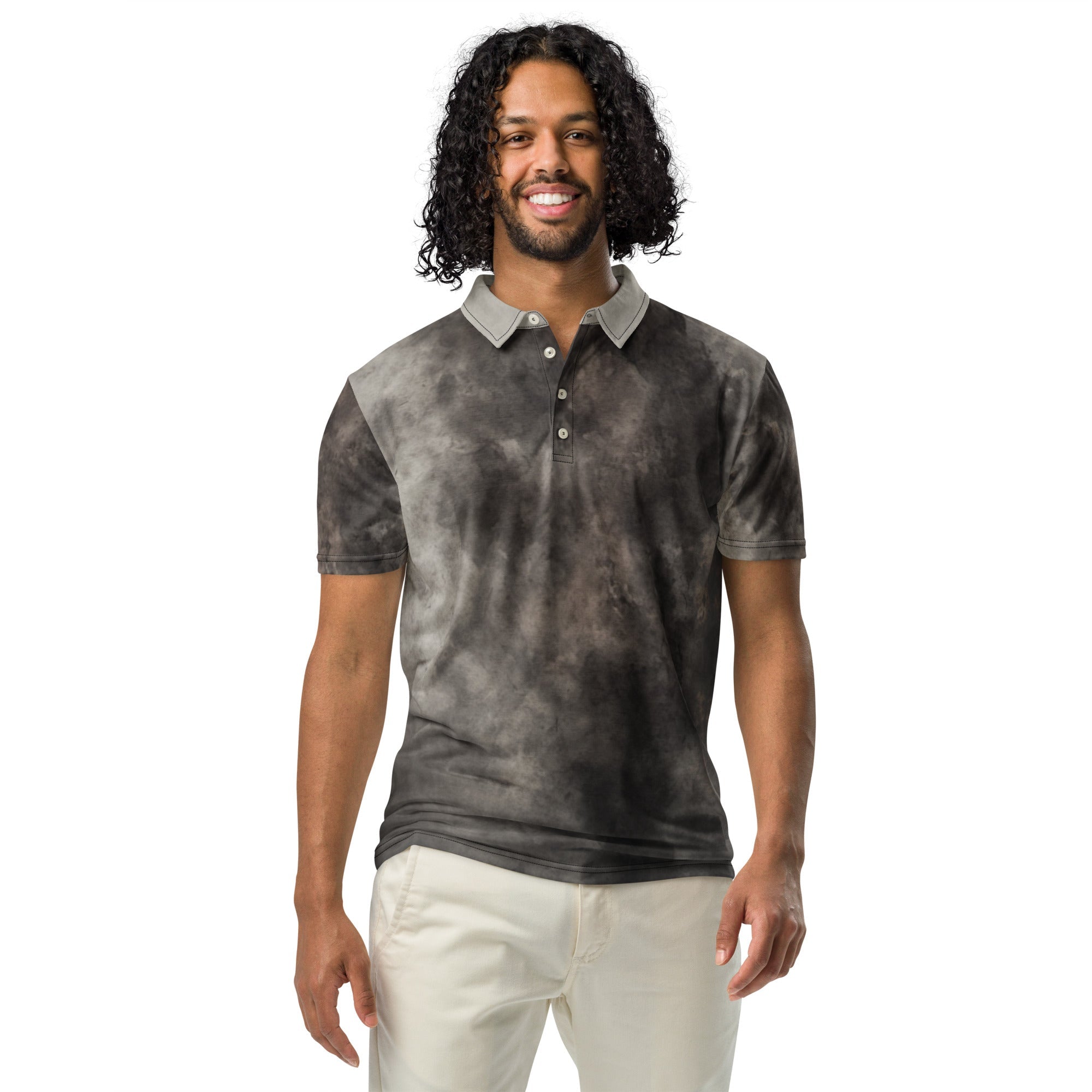 Minimal Men’s slim fit polo - Vibe - Link - Product mockup