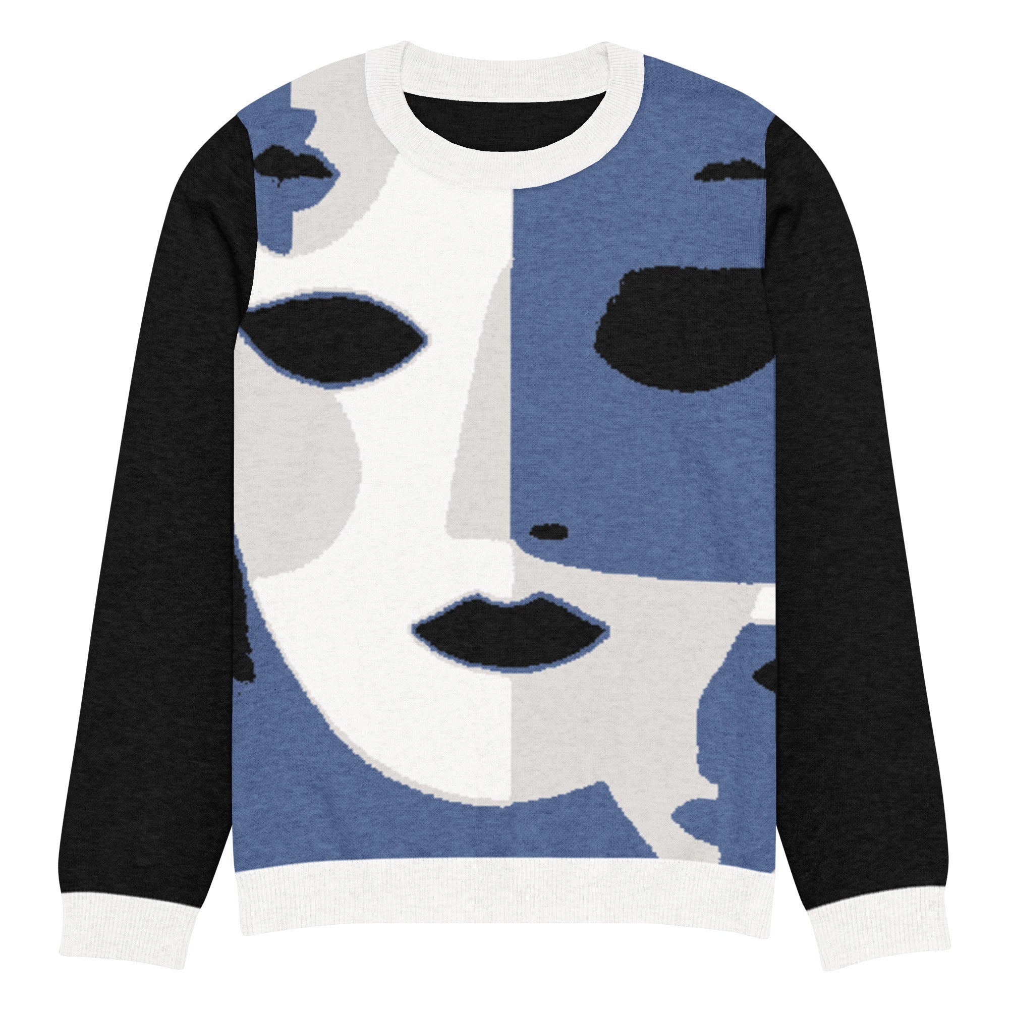 Knitted crew neck sweater - Vibe - Link - Product mockup