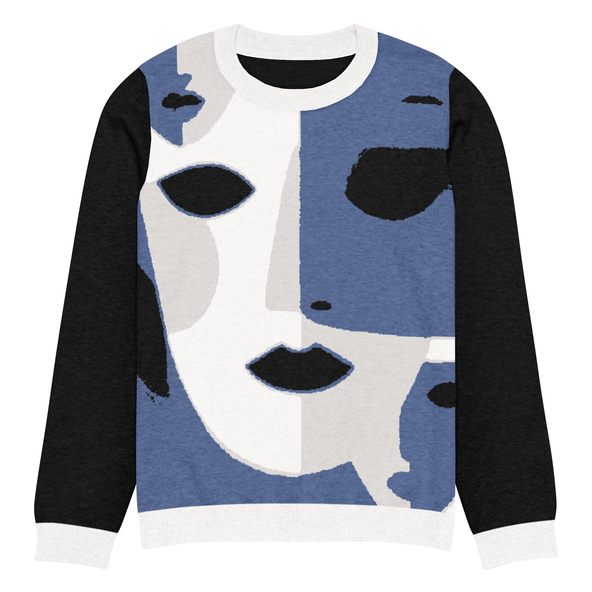 Knitted crew neck sweater - Vibe - Link - Product mockup