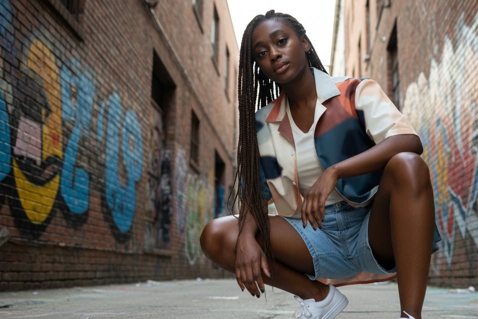 Stay Cool and Stylish: Lightweight, Moisture - Wicking Summer Shirt with UPF50+ Protection - Vibe - Link - Product mockup